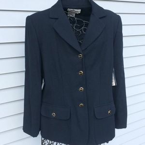 Worthington lined Navy Jacket Blazer Size 6 P